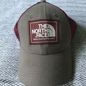 The North Face Hat One Size Fits Most Red Grey